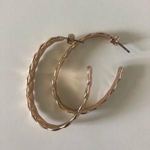Gold plated hoops